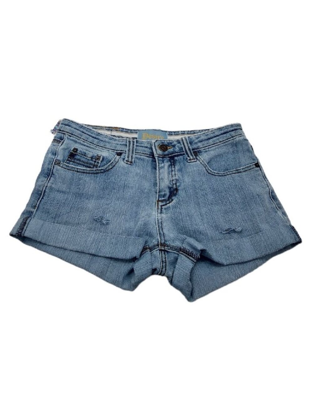 Desire Womens Juniors Size 9 Jean Shorts Hot Pants  Distressed NWT